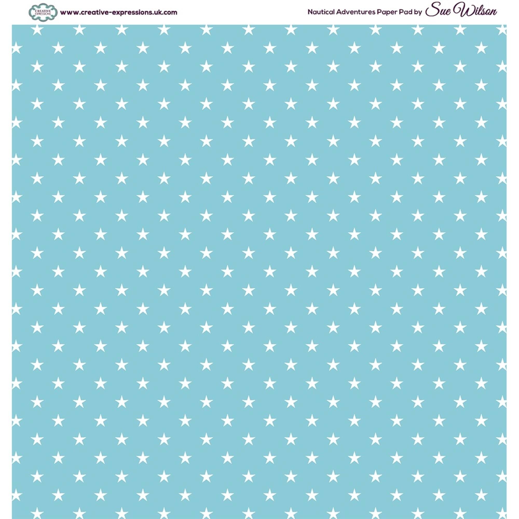 Creative Expressions Single-Sided Paper Pad 8" x 8" 24 ct. Nautical Adventure By Sue Wilson